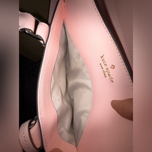 Like New ✨🩷 Kate Spade Cameron Medium Satchel Crossbody - Pink Saffiano Leather - Picture 10 of 13